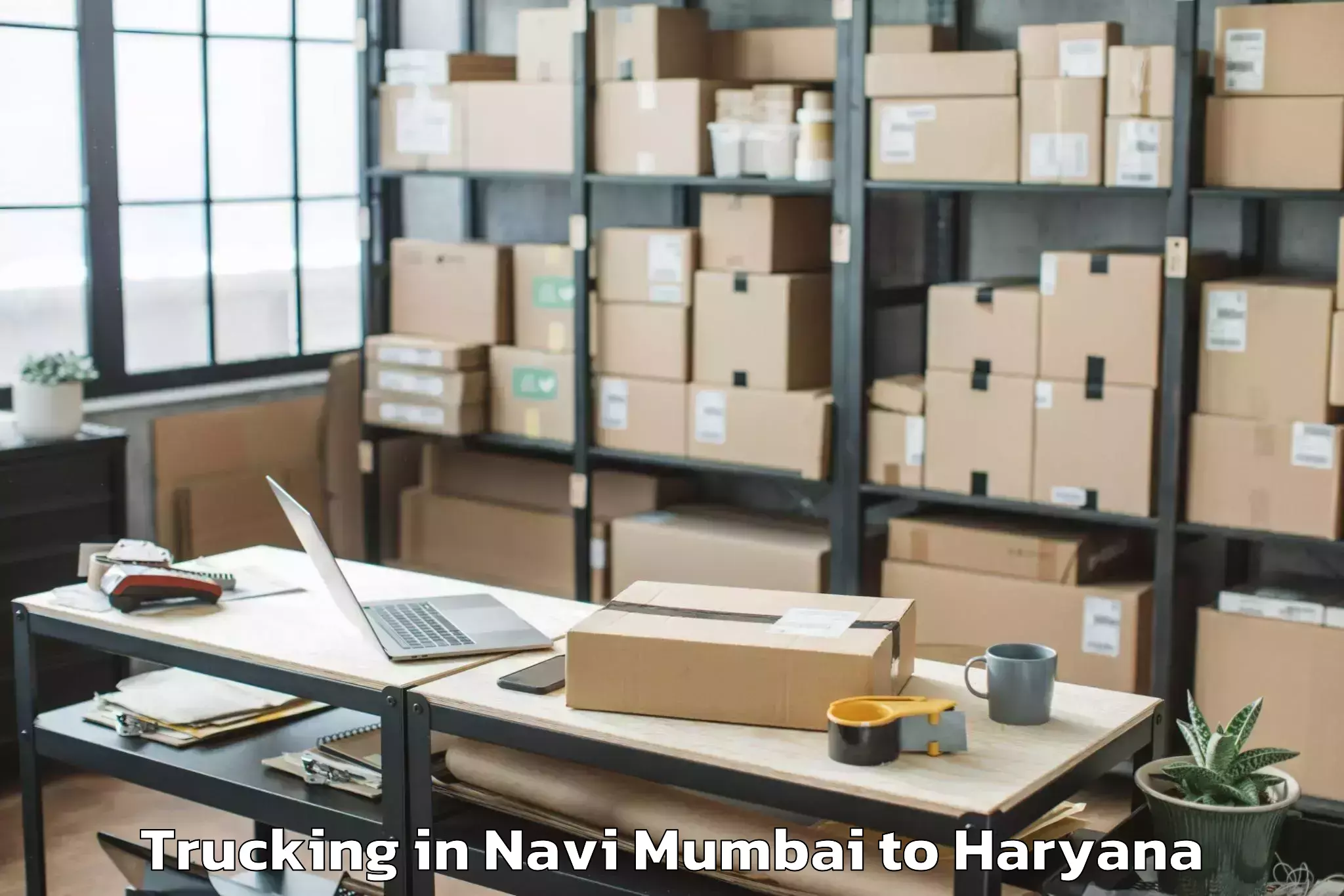 Book Navi Mumbai to Rishihood University Sonipat Trucking Online